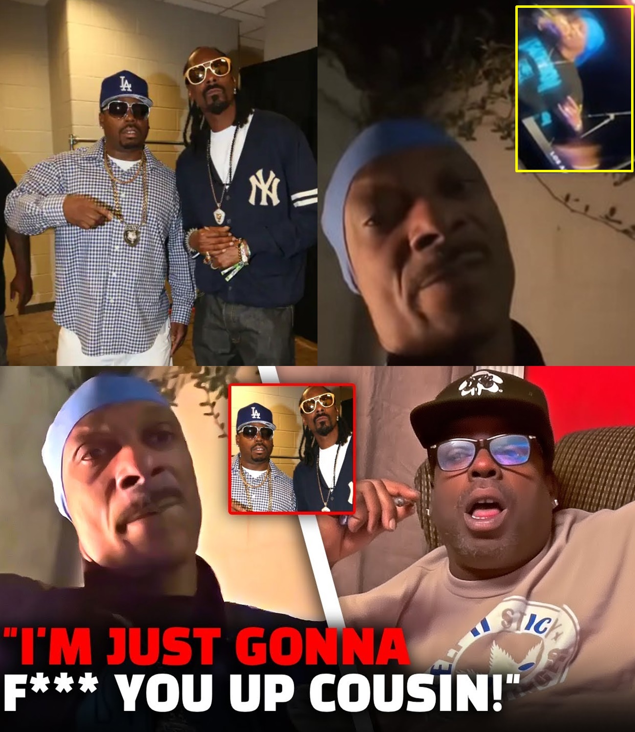 New Footage Of Snoop Dogg Threatening His Cousin Is Going Viral.