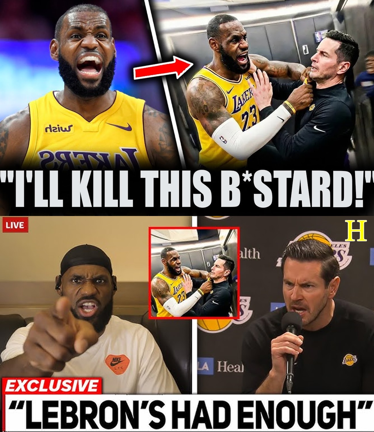 LeBron James LOSES IT After Lakers Head Coach EXPOSES Locker Room Truth!