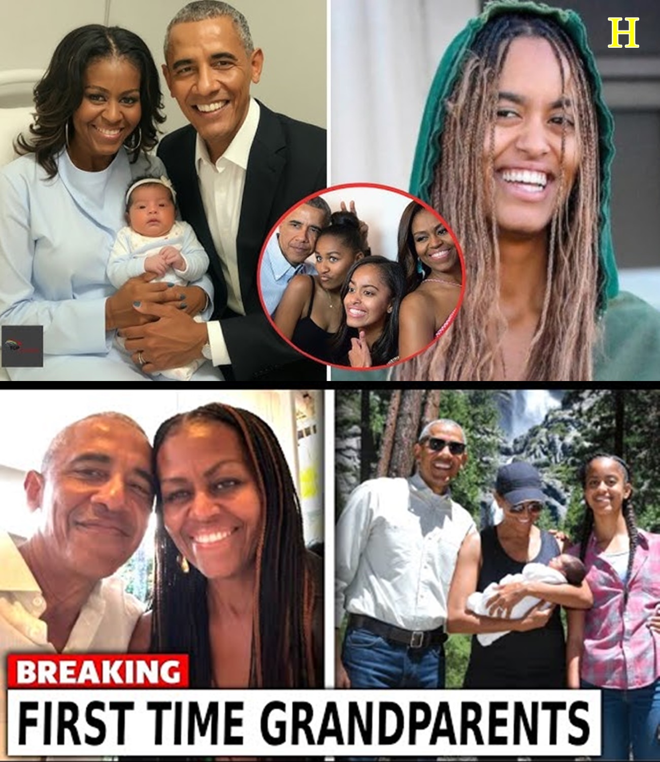 Michelle and Barack Obama Meets Malia’s Newborn for the FIRST Time Cute Moments!