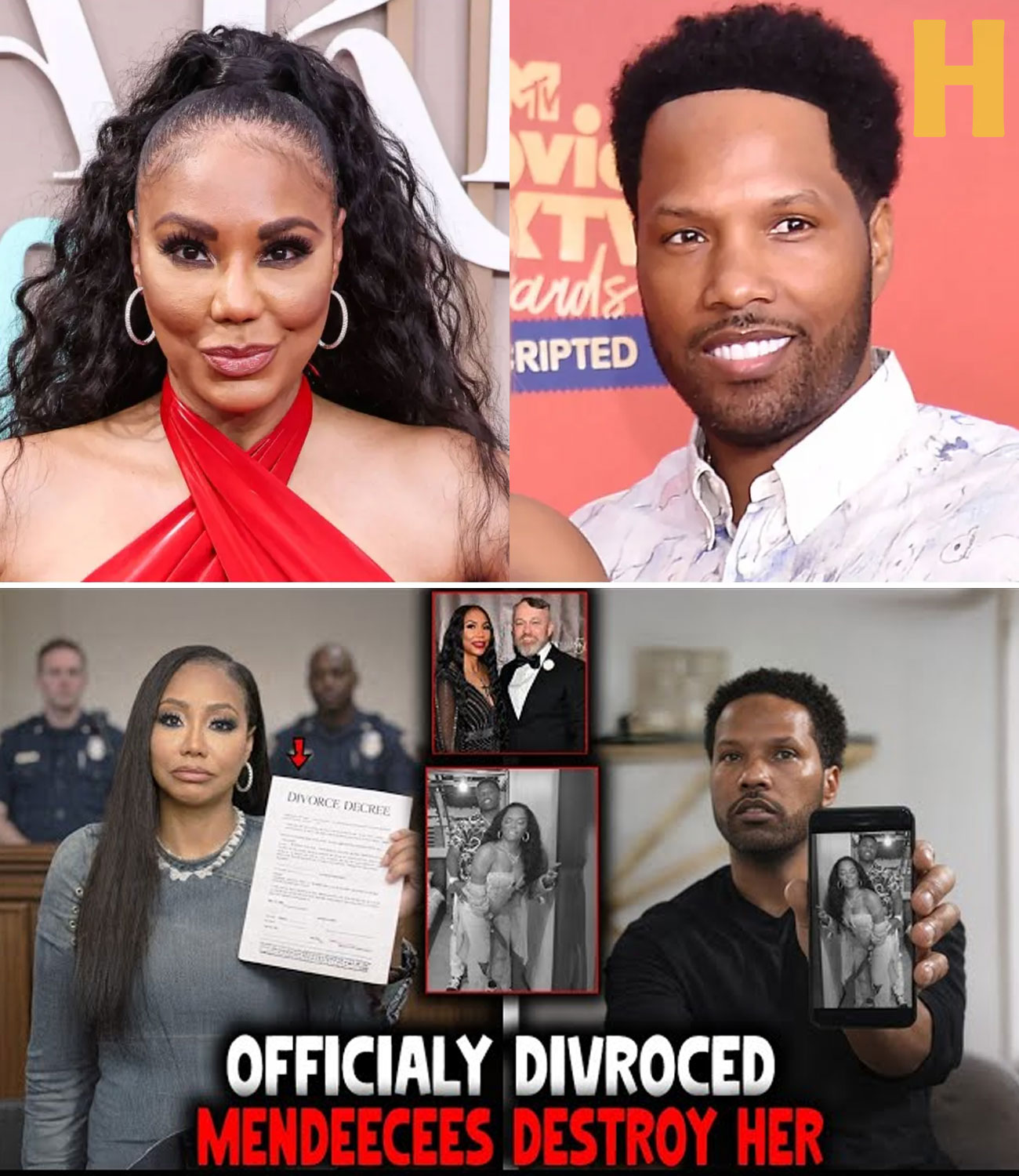 Tamar Braxton divorced after an affair with Mendeecees Harris — Medical test results destroyed their marriage.