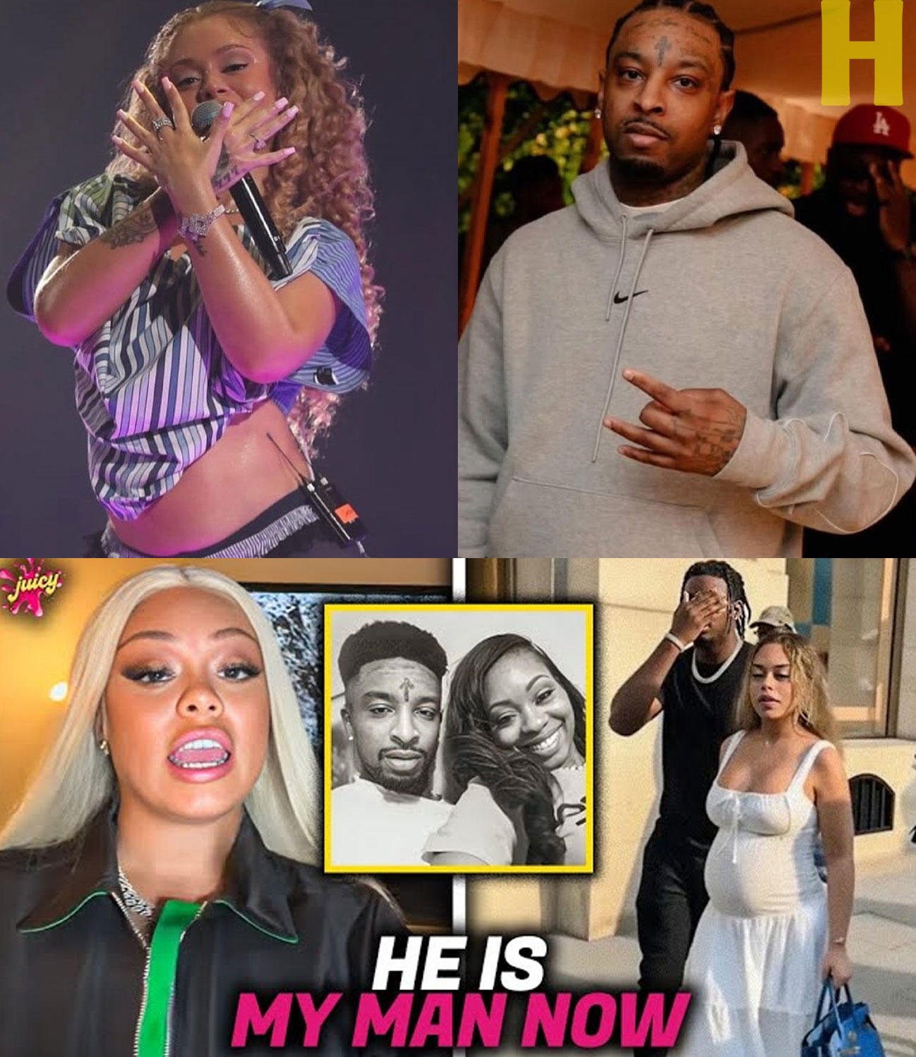 Latto BROADCAST She Is Pregnant By Married 21 Savage.