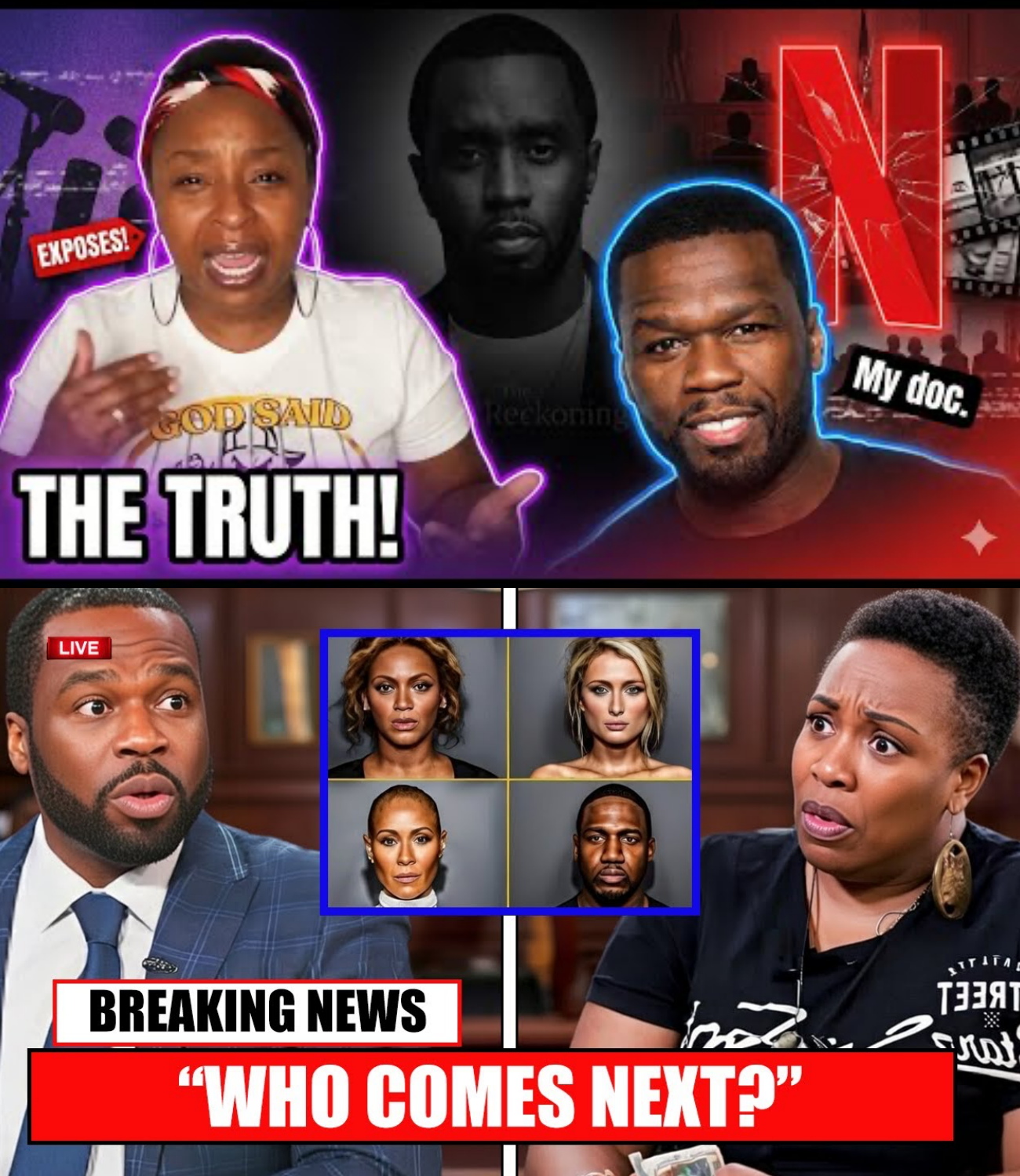 50 Cent & Jaguar Wright EXPOSE Celebs More Dangerous Than Diddy