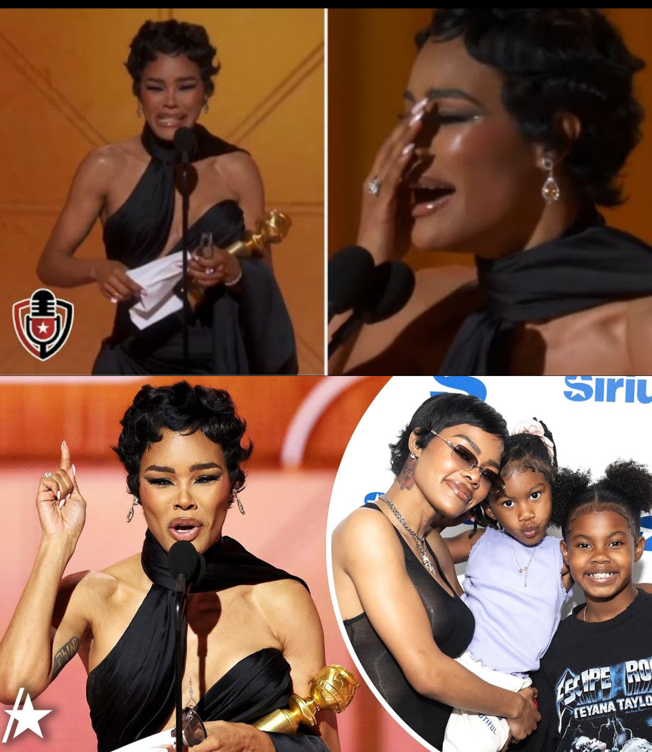 Inside Teyana Taylor’s Emotional Golden Globes TRIUMPH