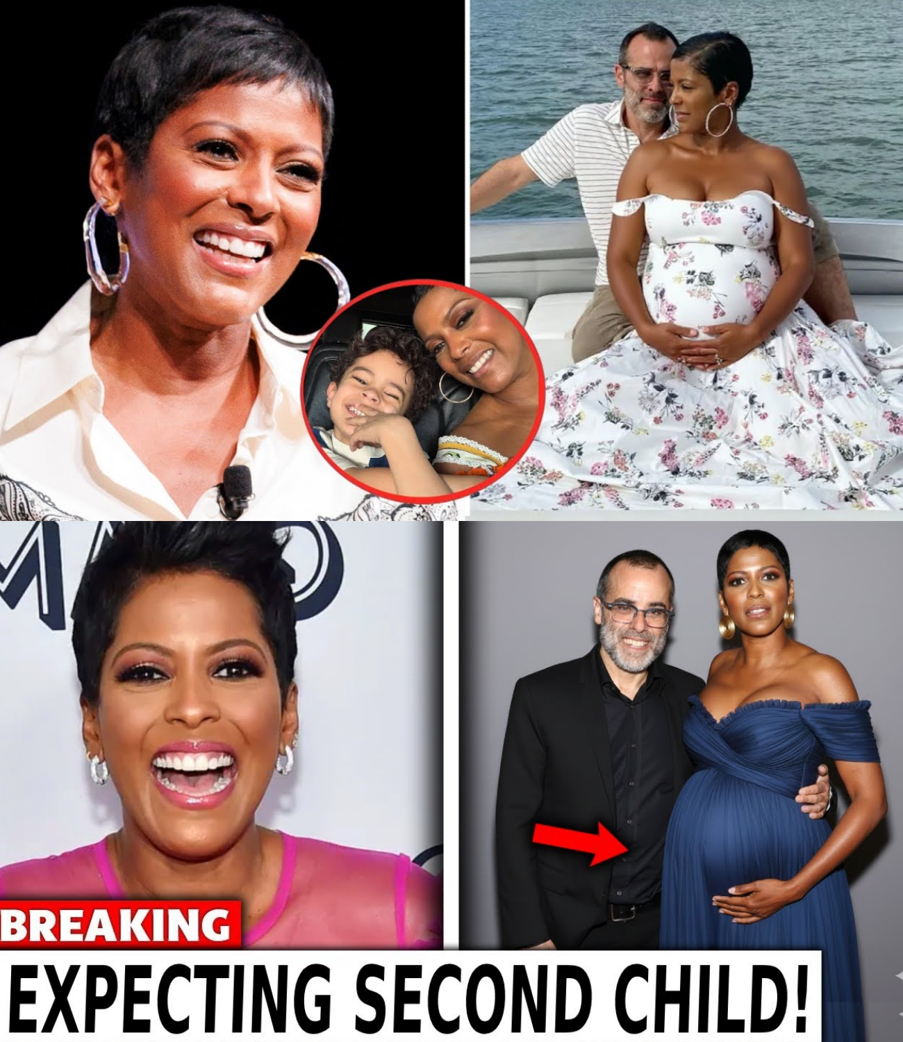 BREAKING: Tamron Hall CONFIRM She’s Expecting #2 Baby with Husband Steven Greener