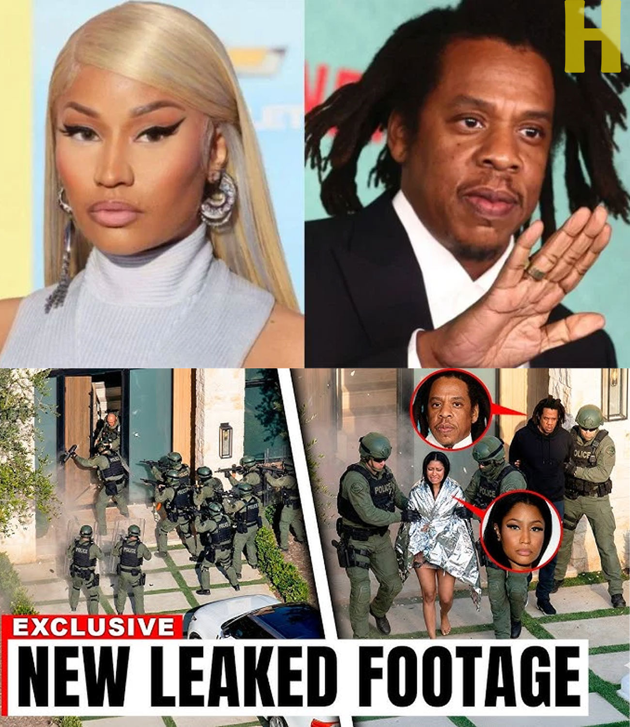 Police Surround Nicki Minaj’s House After Jay Z Breaks In…