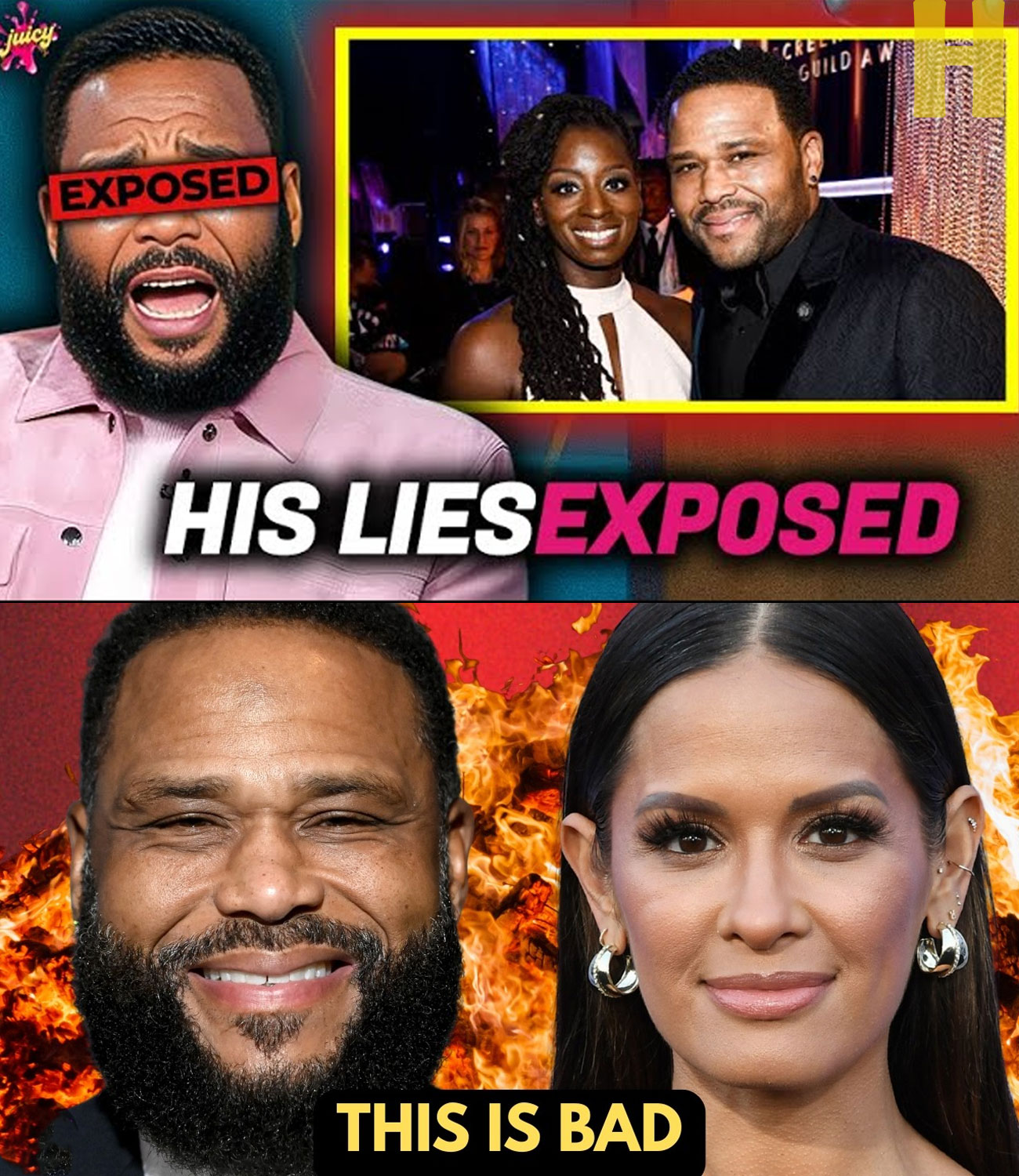 Anthony Anderson EXPOSED for Using His Ex-Wife — Now Rocsi Diaz.