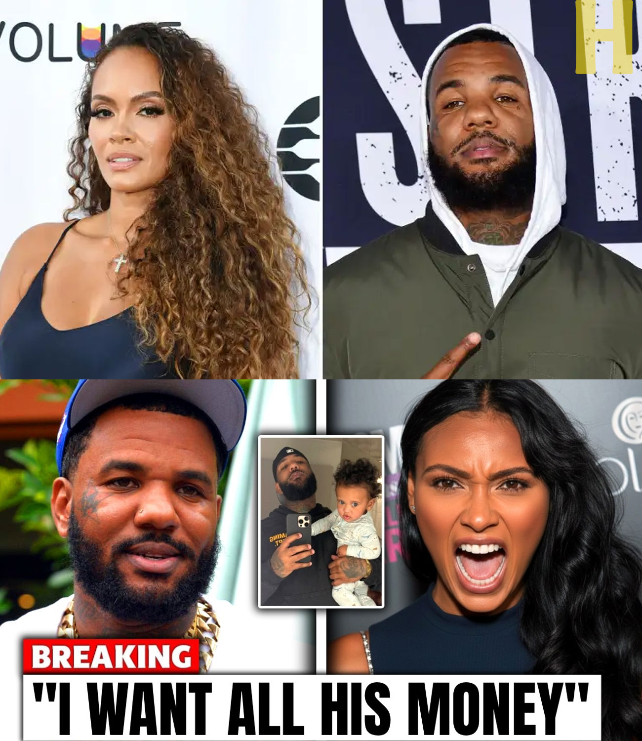 Evelyn Lozada’ Daughter SUES RAPPER Game For Child Support… Want ALL His Money.