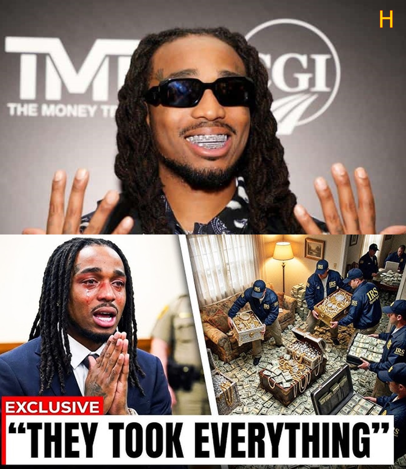 Quavo Reacting To Going BROKE After IRS Takes EVERYTHING Is Devastating
