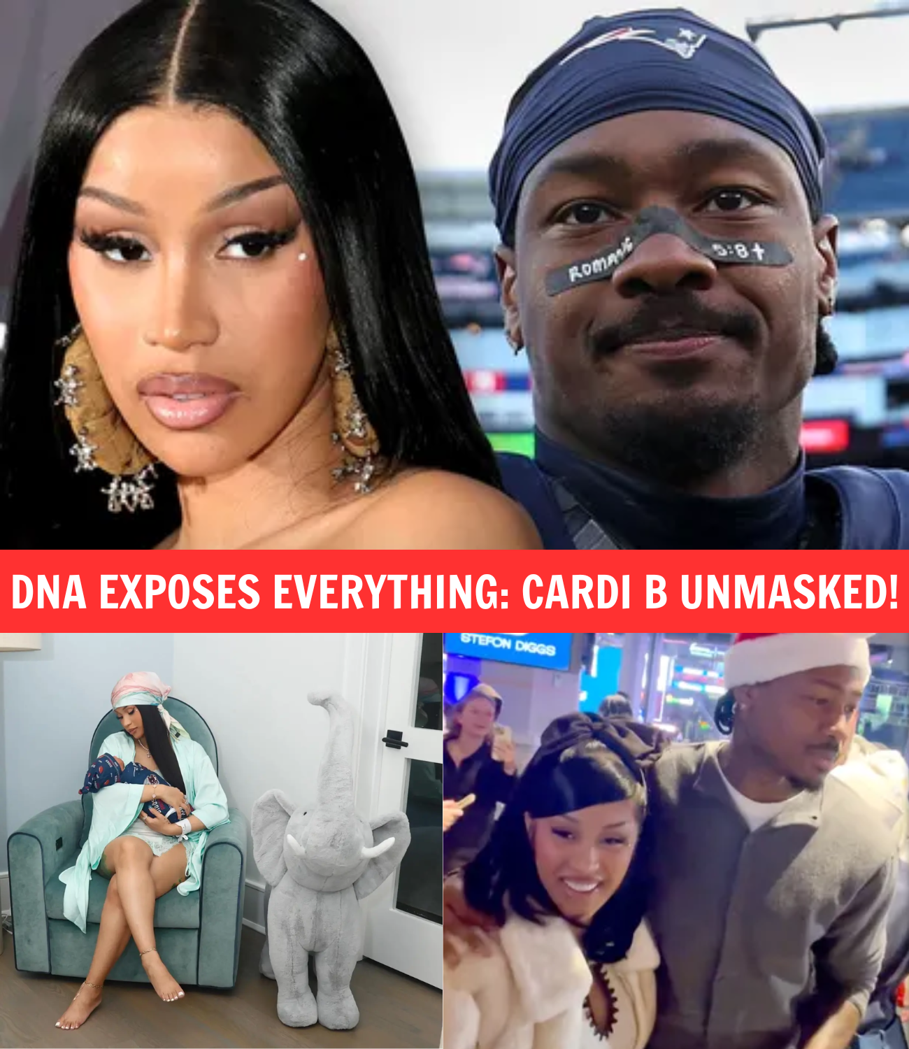 Stefon Diggs Files for Divorce After DNA Test Proves Cardi B’s Secrets!