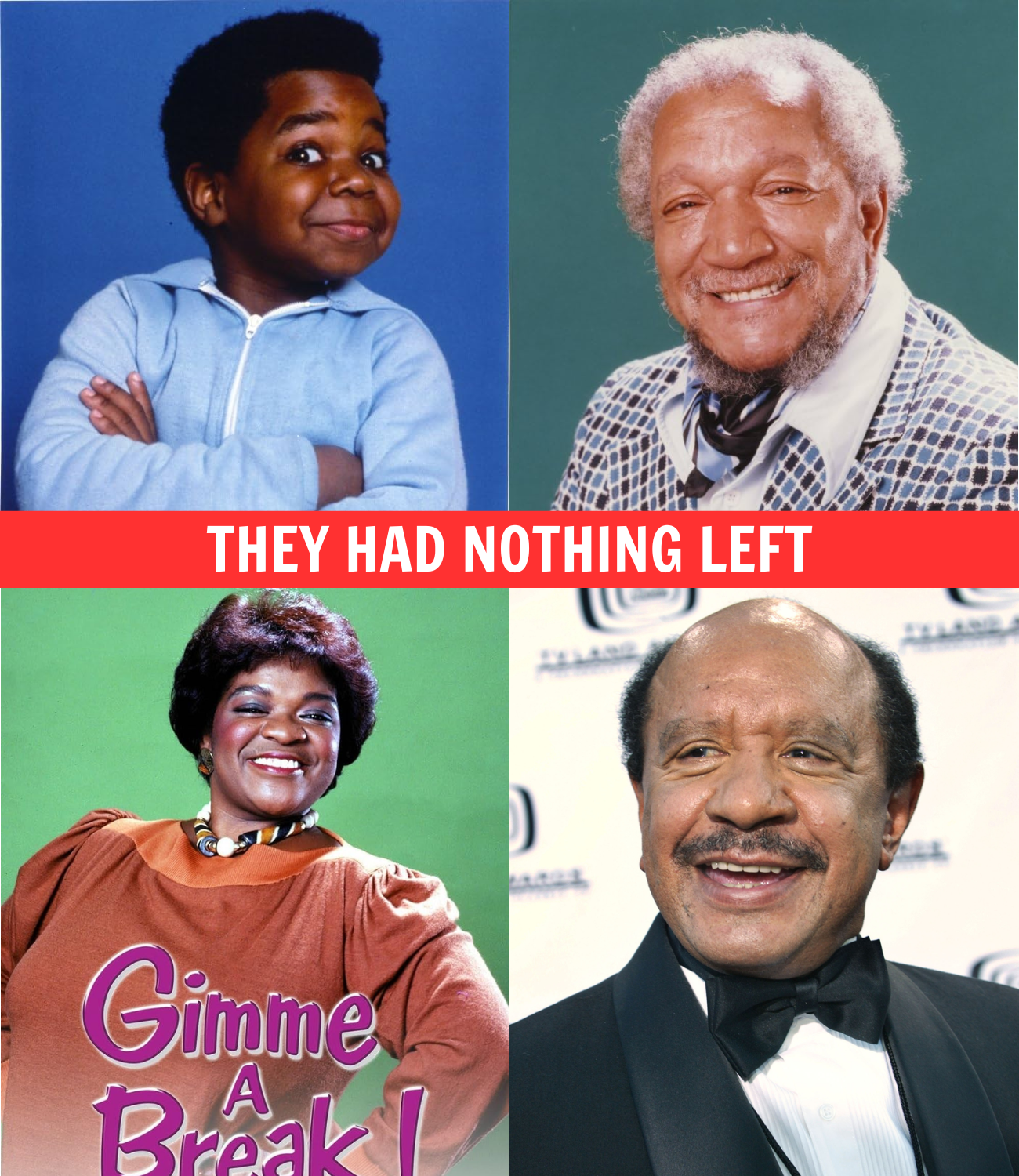 Black Sitcom Actors Who Died Broke, Now We Know the Reason Why