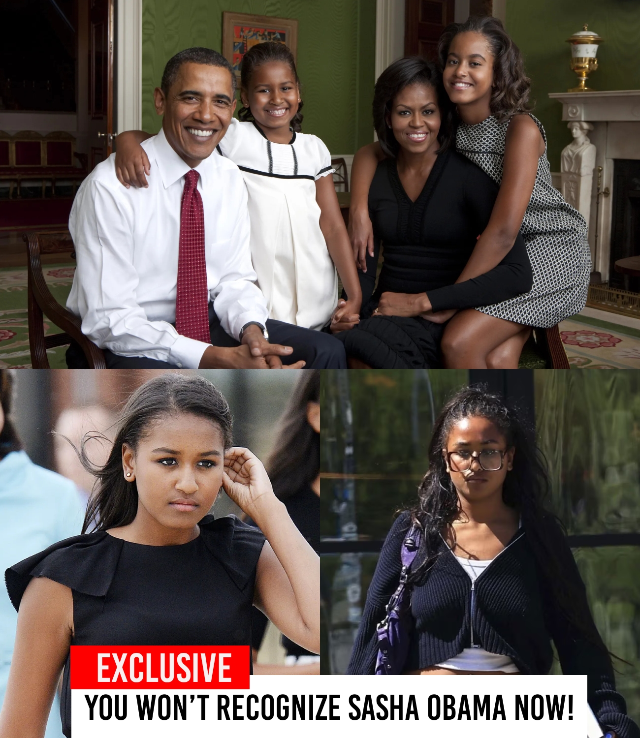 Sasha Obama’s Stunning Transformation Is Causing a Stir
