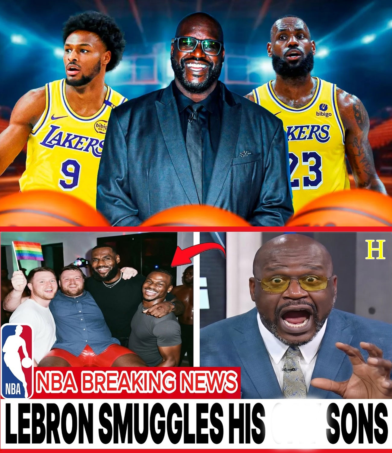 Shaquille O’Neal LEAKS Surprising Footage Of LeBron James And His Sons