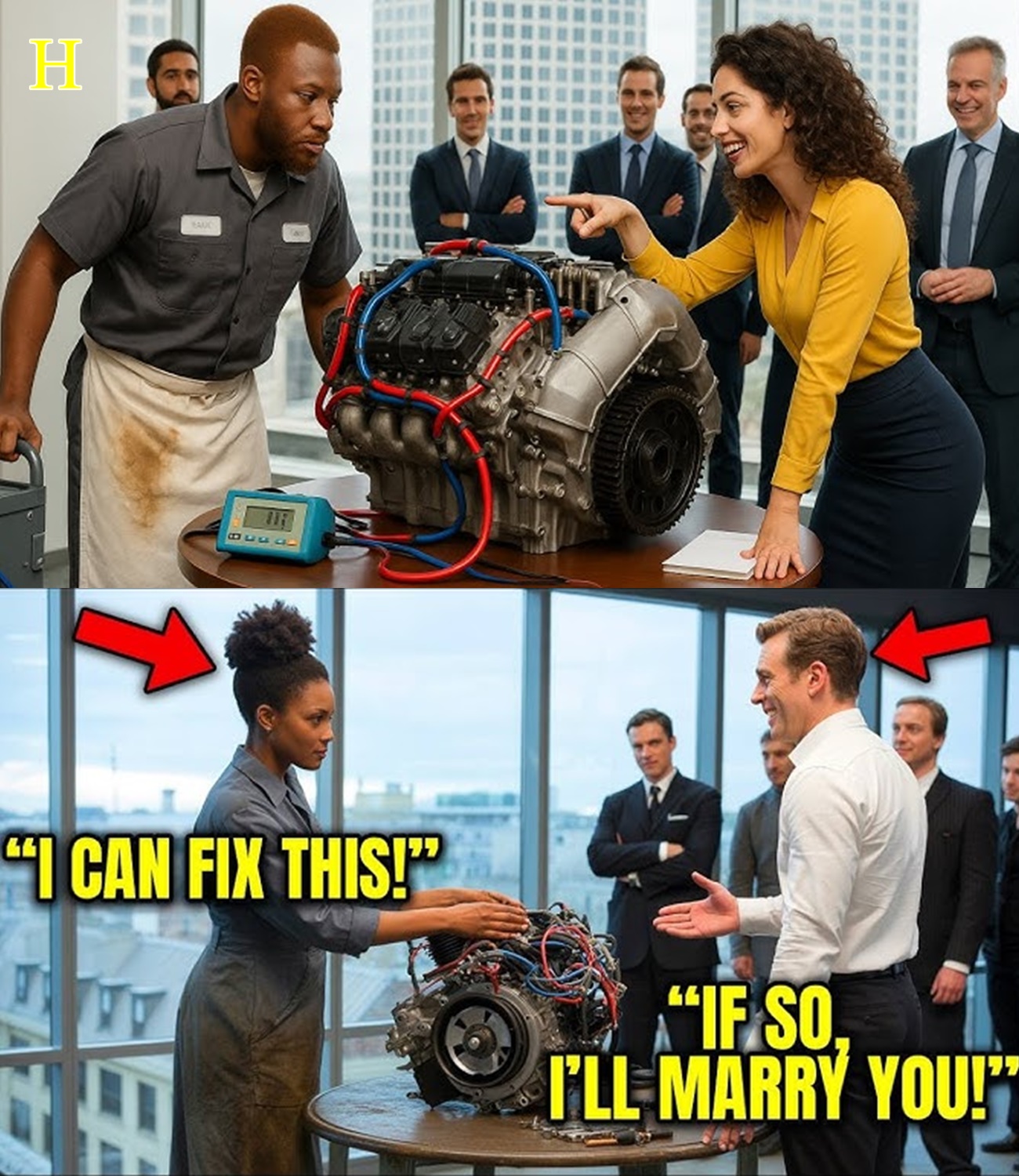Female CEO Mocked a Black Mechanic: “Fix This Engine and I’ll Marry You” — Then He Did