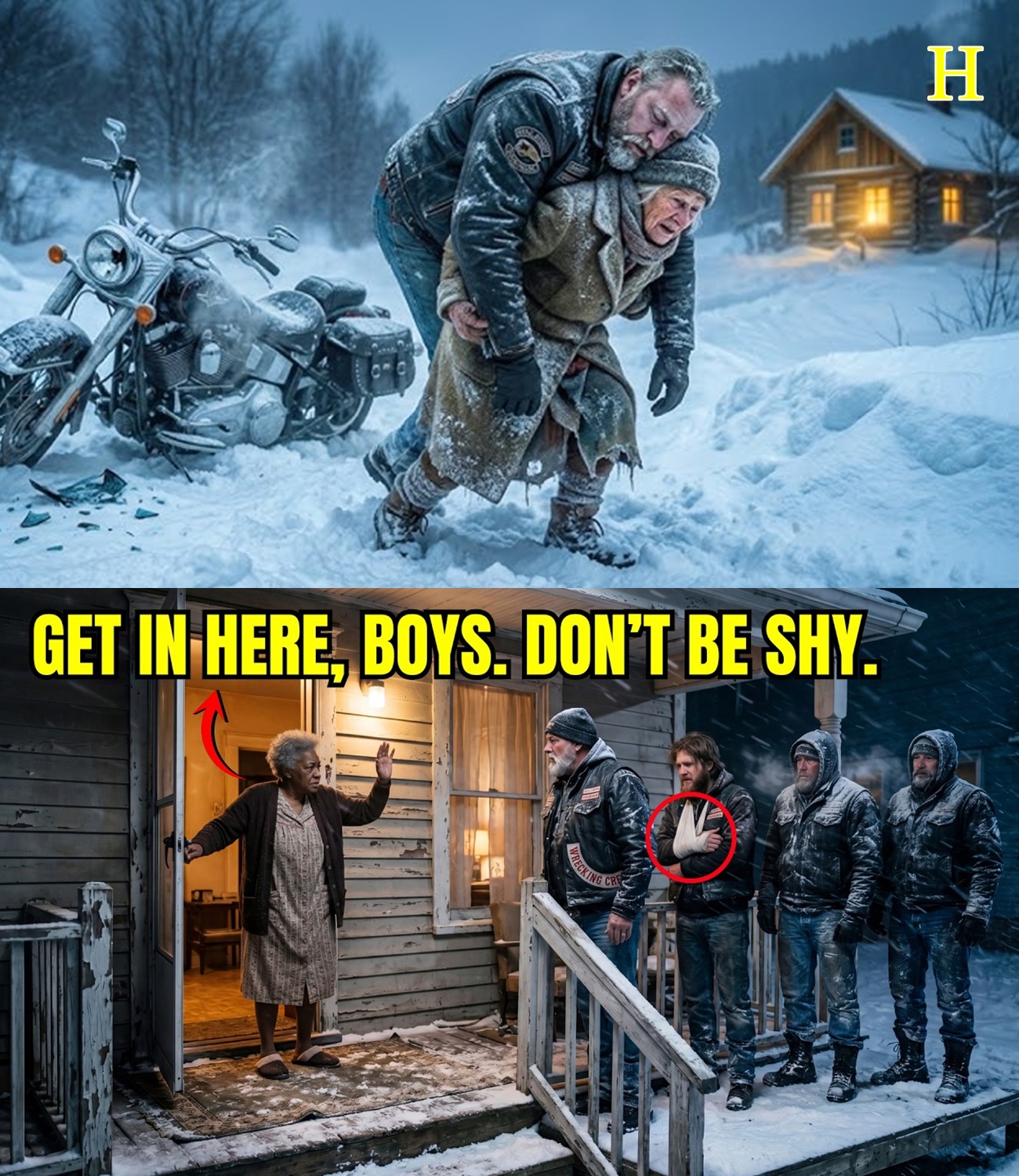 Grandma Sheltered Hells Angels in Blizzard — What Happened Next Morning Will Shock You