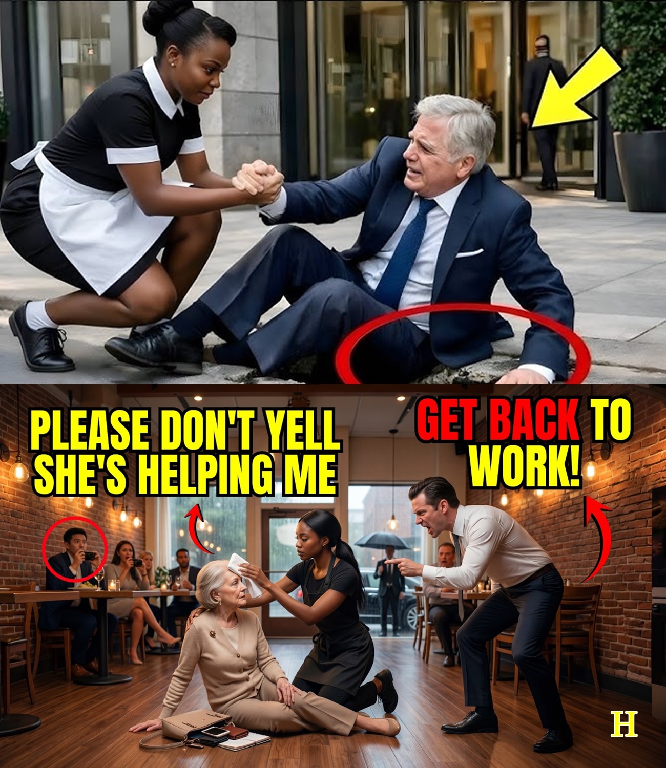 Manager Yelled at Black Waitress Helping Fallen Woman — Nearly Fainted When She’s Billionaire’s Mom