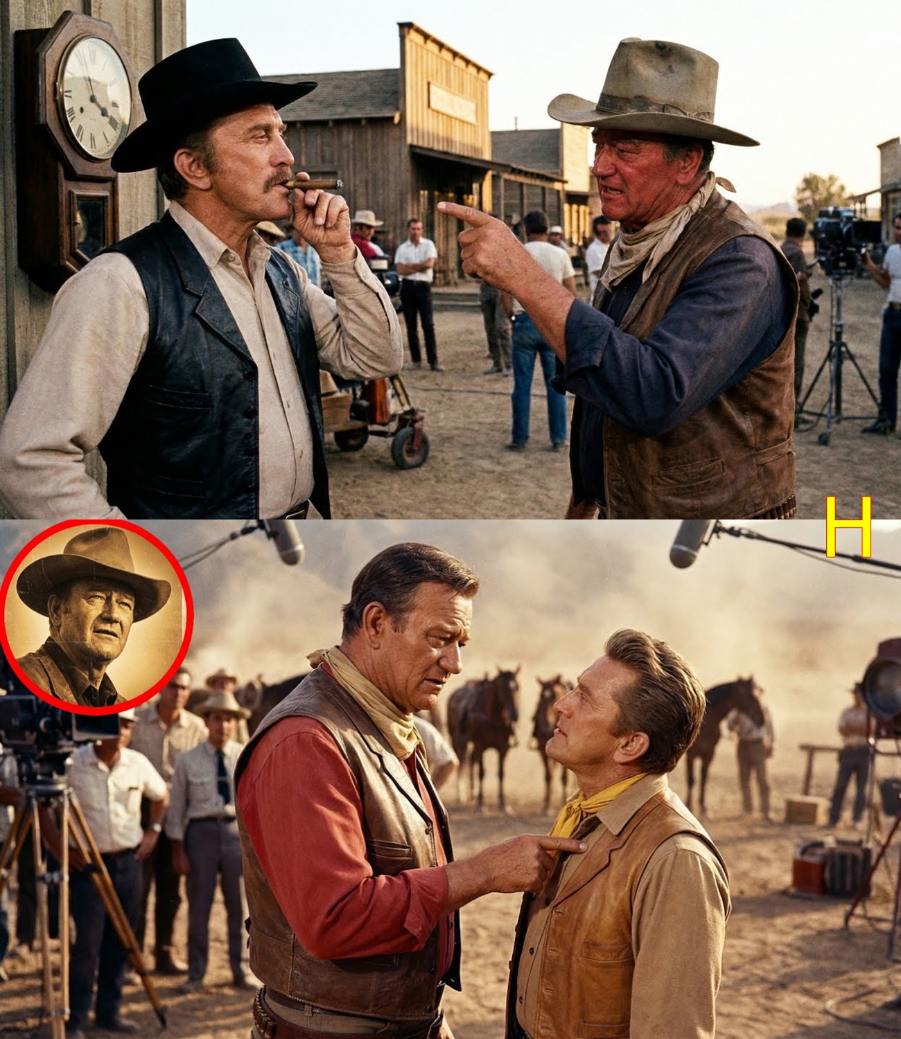 When Kirk Douglas Showed Up Late, John Wayne’s Revenge Shocked Everyone