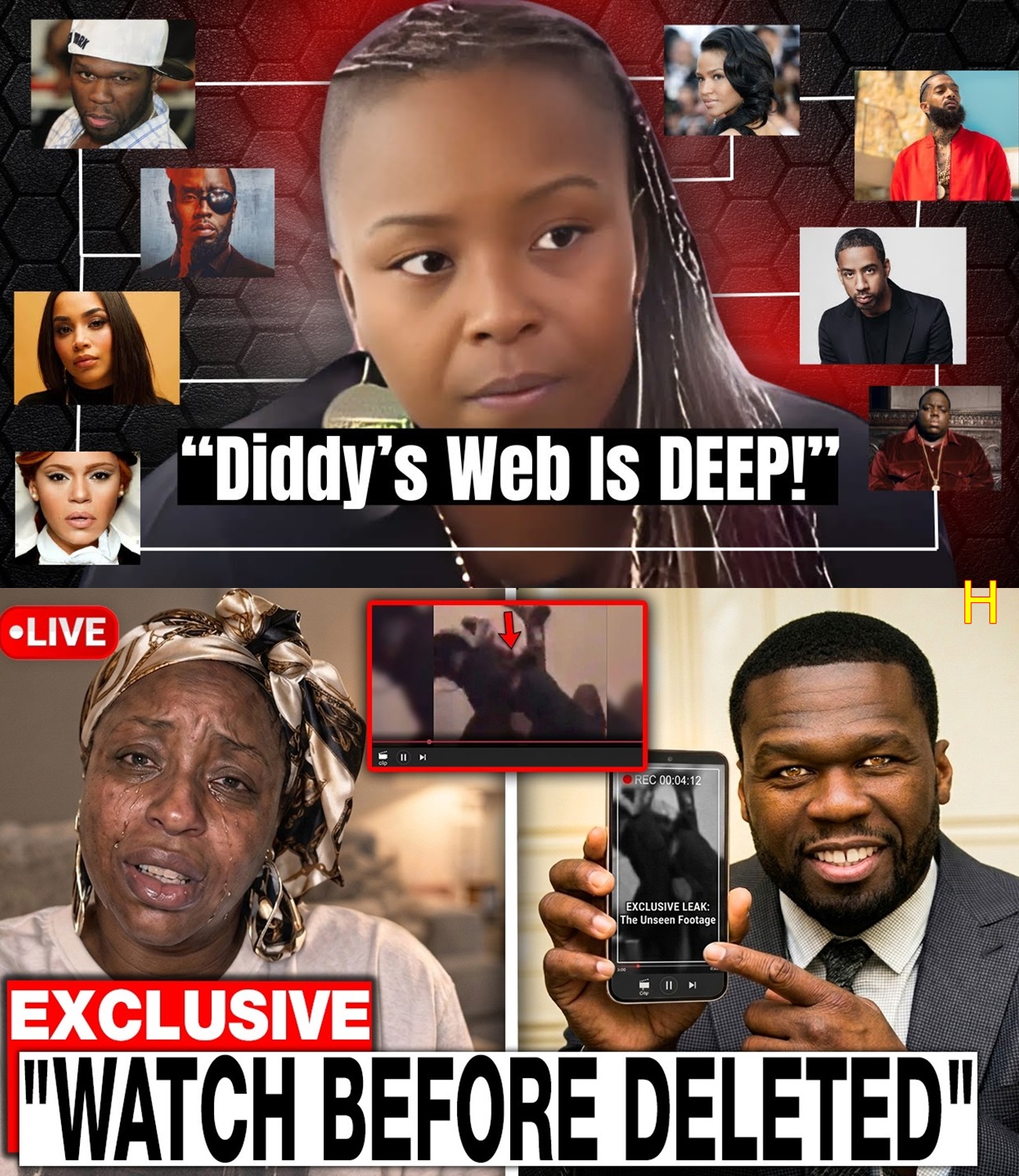 50 Cent BREAKS SILENCE On Jaguar Wright’s Panic & Alleged Diddy Footage