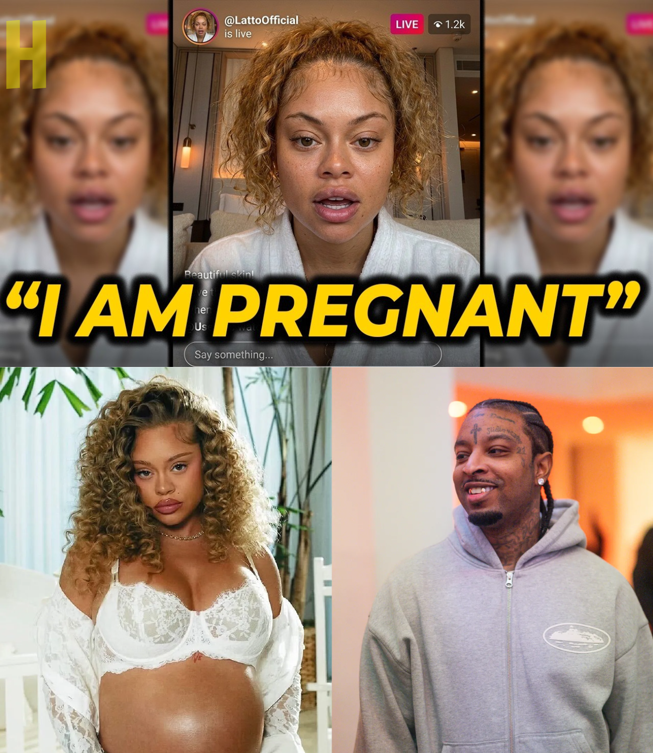 21 Savage’s Wife CRIES After Latto Announces She’s Pregnant With 21 Savage’s Child