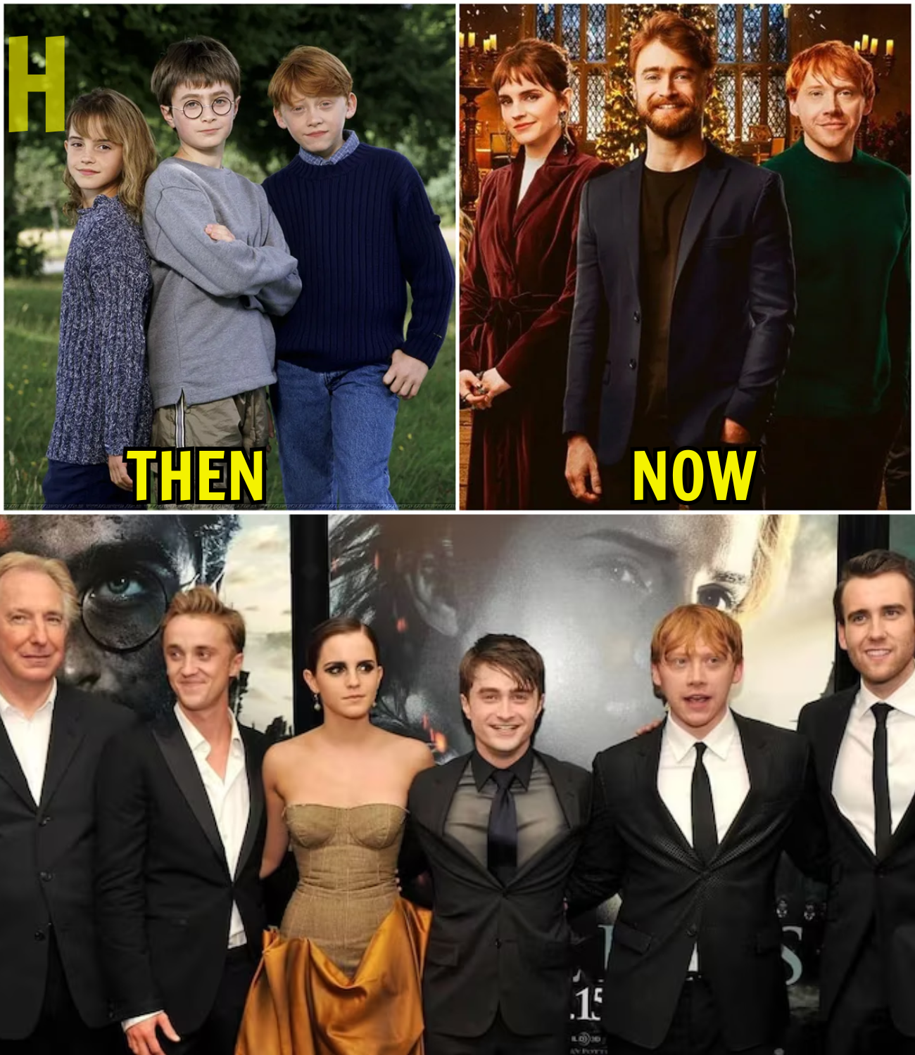 Harry Potter Cast — Then and Now