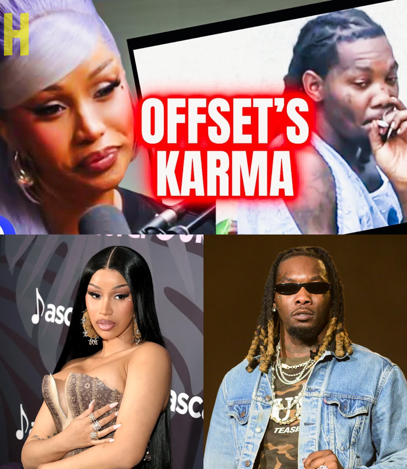 Offset Emerges In Dingy Grippy Socks|Begs Cardi 2 Reconcile|Those Roots Cardi Put On Him SHO DidWork