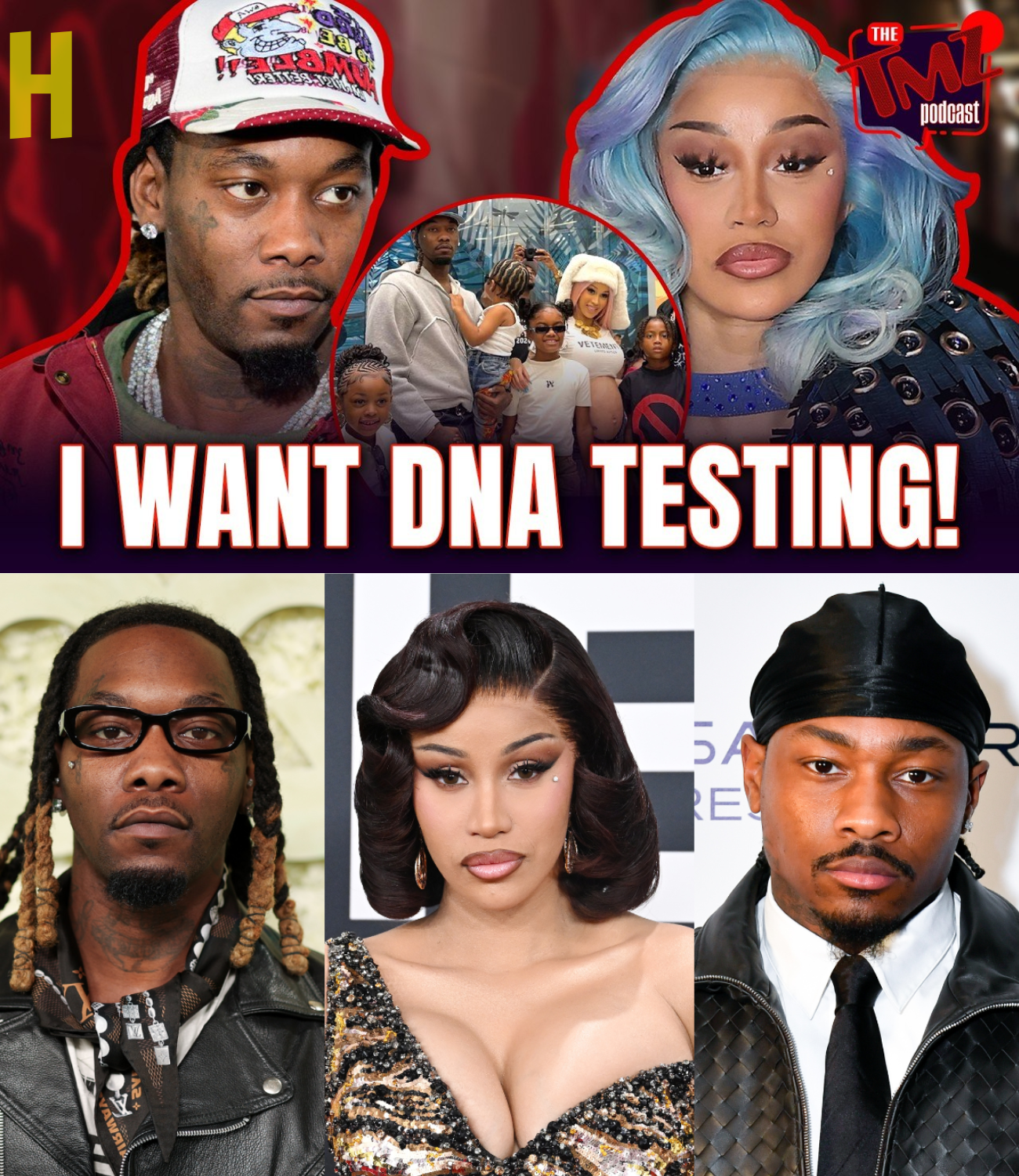 Cardi B’s Ex Offset Wanted DNA Test For Her Baby with Stefon Diggs | The TMZ Podcast