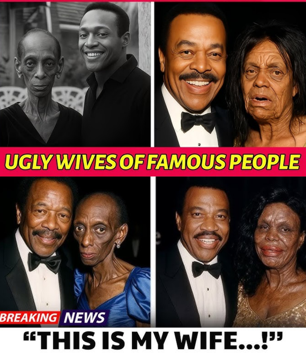 20 Black Celebrities Who Married Ugly Wives