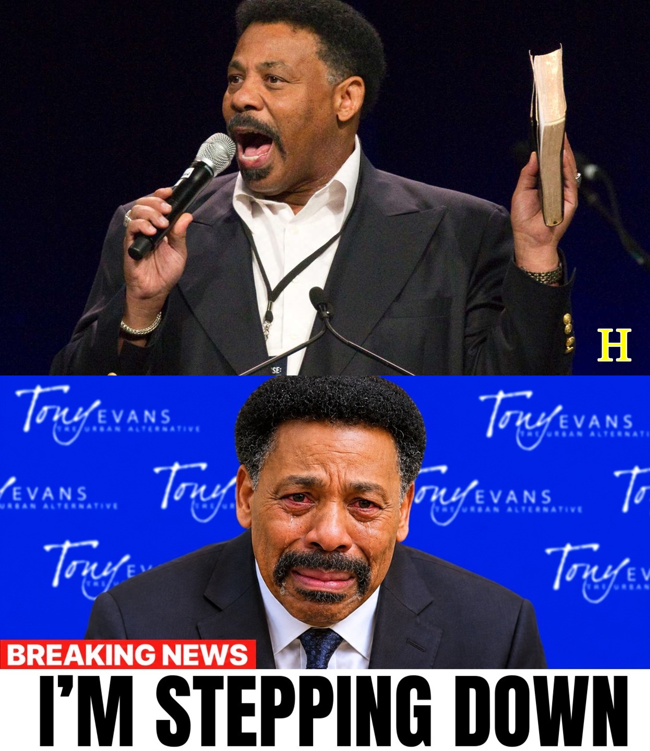 Pastor Tony Evans CRIES And Resigns On Live TV And It’s Shocking