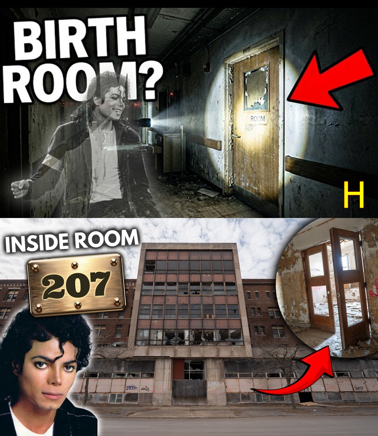 Inside the Abandoned Hospital Michael Jackson Was Born (Room 207 Found!!)
