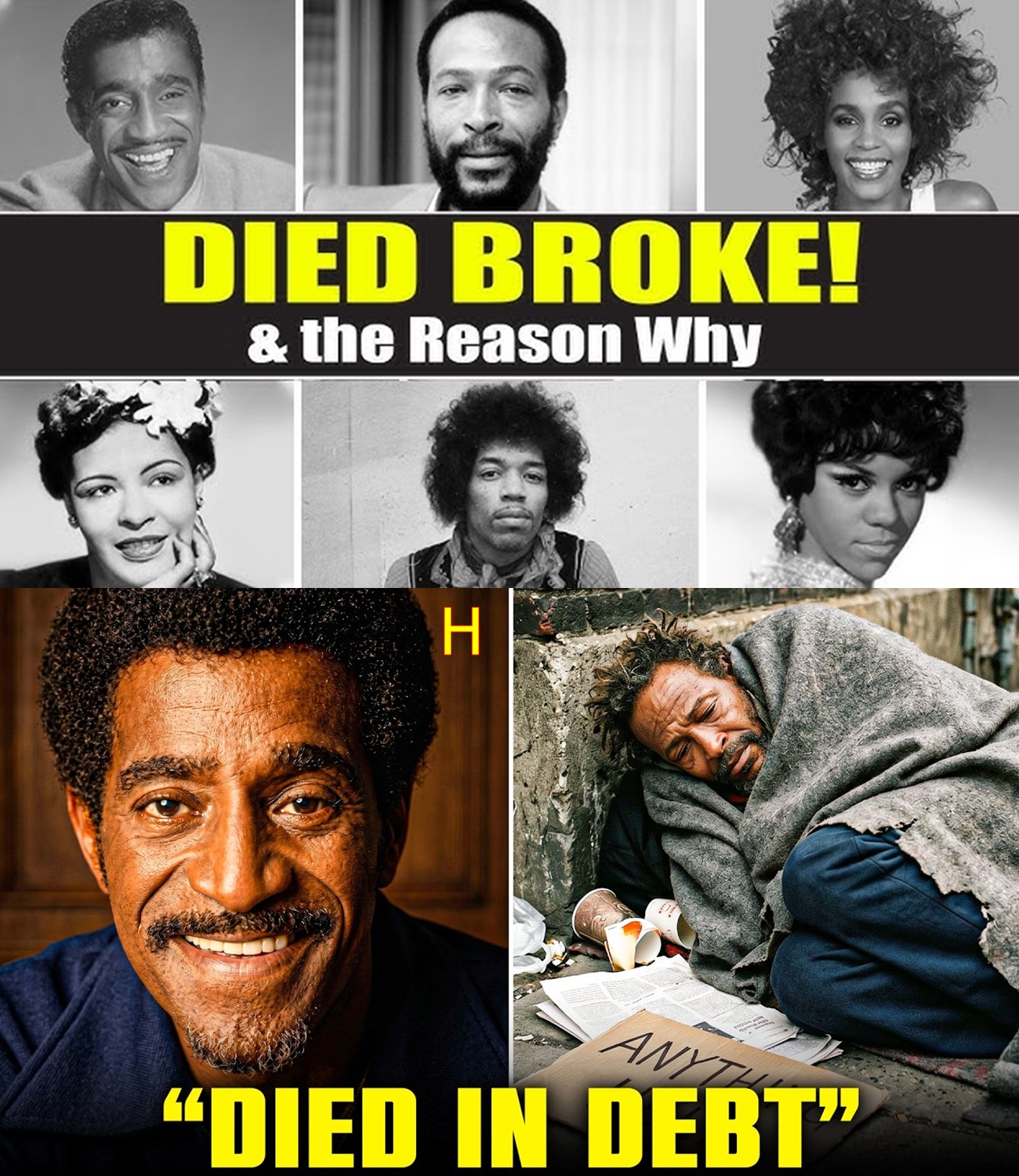 20 Black Music Legends Who Died Completely Broke Despite Being Famous