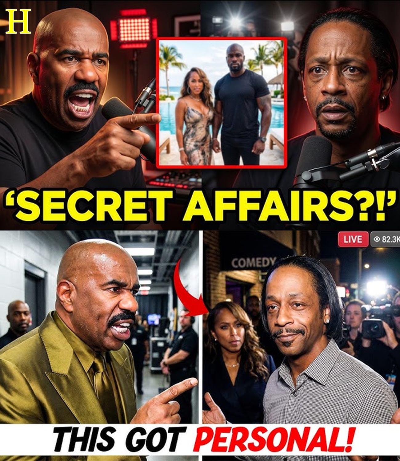 Steve Harvey ERUPTS After Katt Williams Drops Shocking Marjorie Claims!