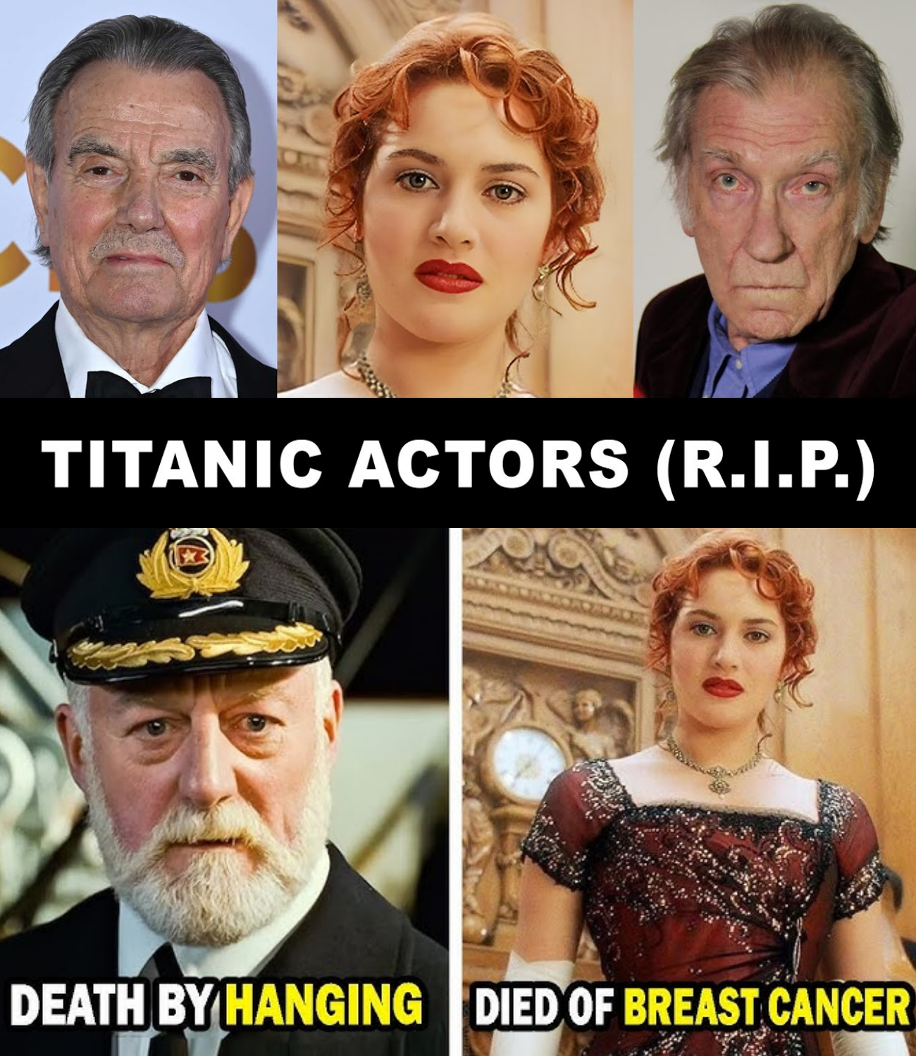 7 Beloved Titanic Actors Who Tragically Passed Away